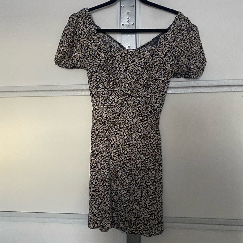 Lily Rose Black and White Floral Mini Dress